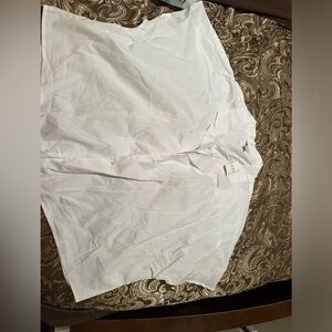 White front tie dress top